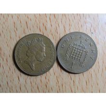 GB 1989 Elizebeth II Decimal 1p Coin