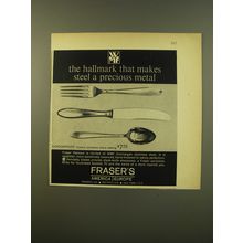 1961 Fraser's Shadowpoint Flatware Advertisement