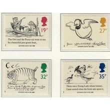 GB 1988 Sg1405 - 1408 EDWARD LEAR SET OF 4 FRESH UN MOUNTED MINT (RA)