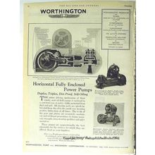 worthington pump machinery corp 1928 horizontal enclosed vintage ad