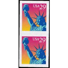 2599 29c Liberty Fine MNH BPS Vert Pair V4848