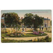 Rose Beds and Bowling Green Buxton Derbyshire Postcard 4