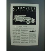 1931 Chrysler Straight Eight 5-Passenger Sedan Ad!