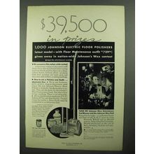 1931 Johnson Wax Ad - $39,500 in Prizes