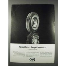 1963 General Dual 90 Tire Ad - Forget Flats Blowouts