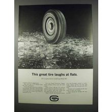 1963 General Dual 90 Tire Ad - Laughs at Flats