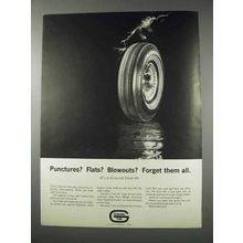 1963 General Dual 90 Tire Ad - Punctures? Blowouts?