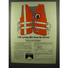 1974 Aetna Insurance Ad - Life Saving Offer