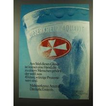 1976 Malteserkreuz Aquavit Ad - in German
