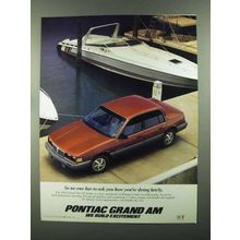 1986 Pontiac Grand Am LE Sedan Ad - How You're Doing