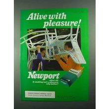 1988 Newport Cigarettes Ad - Alive with Pleasure