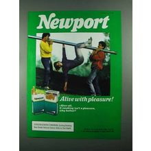 1988 Newport Cigarettes Ad - Pleasure