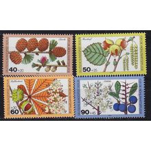 GERMANY BERLIN [1979] MiNr 0607-10 ( **/mnh ) Pflanzen