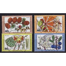 GERMANY BERLIN [1979] MiNr 0607-10 ( O/used ) Pflanzen