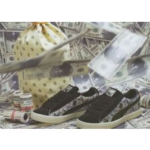 Puma 2007 Sneakers Trainers By Money Dollar Notes Postcard