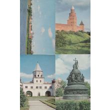 Novrogod Memorial Russian Tower Kremlin 4x Russian Postcard s