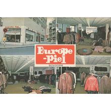 Benidorm Wild 1980s Spanish Leather & Fur Jackets Shop Postcard