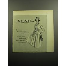 1957 I. Magnin Dress by Sir James Ad - Cool and creaseless
