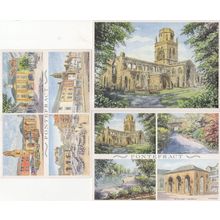 Pontefract Wales 9 x Watercolour Painting 3x Postcard Set