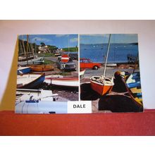 multiview, DALE, PEMBROKESHIRE.. used vintage postcard 1973 postmark #