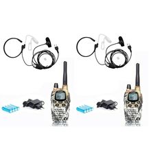 2 WALKIE MIDLAND G7 PRO CAMO + CARGADOR + LARINGOFONOS PTT CABLE LARGO 25 KMS