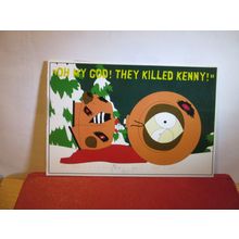 DEAD KENNY, SOUTH PARK USA used postcard dated 1998 =
