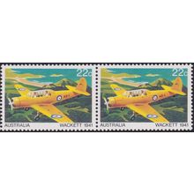 Australia 1980 22c Wackett Pair with Large Red Spot on Wing