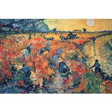 Les Vignes Rouges D'Arles, Vincent van Gogh Art Gallery Poster Canvas Print Wall