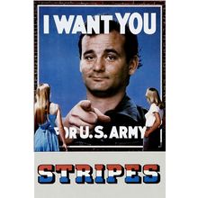 STRIPES (1981) 6 Poster Canvas Movie Film Print A0 A1 A2 A3 A4 A5 A6 Art Wall De