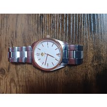 Louis Richard 15099 Quartz Men's Watch White Dial Stanless steel plated Bracelet