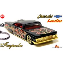 HTF KEYCHAIN 59/60 BLACK CHEVY IMPALA LOWRIDER CUSTOM Ltd Ed.