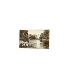 BUCKINGHAM PALACE, LONDON 1955 used postcard from St. James Park.. =