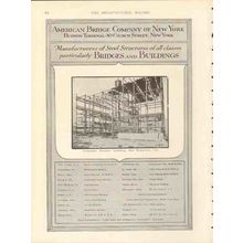 american bridge company 1912 columbia theater bldg sf ca vintage ad