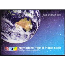 2008 Australia Mint Coin Set Year of Planet Earth 2 Coin Set