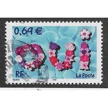 FRA 2002 69c 'GREETING STAMPS - OUI' FINE USED (EBID62-686)