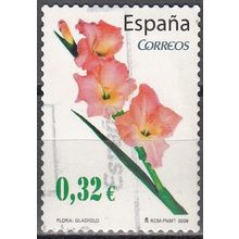 España 2009 Fleur Gladiole O Cachet rond