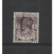 Burma.SG68 3p Brown.Fine Used.Jul25a