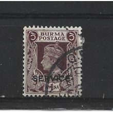 Burma.O18 1a Purple-Brown.Fine Used.Jul25a