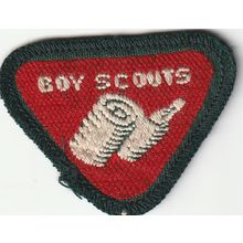 Scout Badges UK Pre 67 - Wolf Cub Proficiency First Aider Black Back Used (PF71)