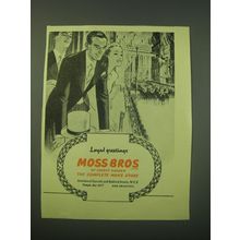 1953 Moss Bros Fashion Ad - Loyal Greetings