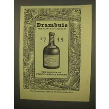 1954 Drambuie Liqueur Ad - The Prince of Liqueurs