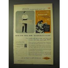 1954 Dow Penta Wood Preservative Ad - Wood Won't Rot