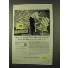 1954 Dow Penta Wood Preservative Ad - Years of Life