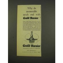 1956 Grand Marnier Liqueur Ad - Memorable Meals End