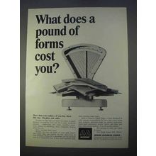 1966 Moore Business Forms Ad - A Pound of Forms Cost