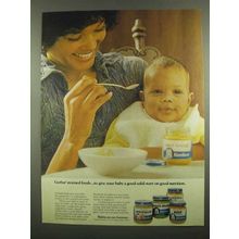 1974 Gerber Baby Food Ad - Strained Foods