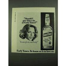 1976 Early Times Bourbon Ad - Should I Give Him a Tie