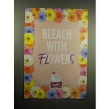 2004 Clorox Fresh Meadow Bleach Ad - With Flowers