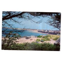 COBO BAY, GUERNSEY CHANNEL ISLES used postcard 1973 postmark =