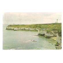 FLAMBOROUGH HEAD, YORKSHIRE used vintage postcard 1975 postmark =